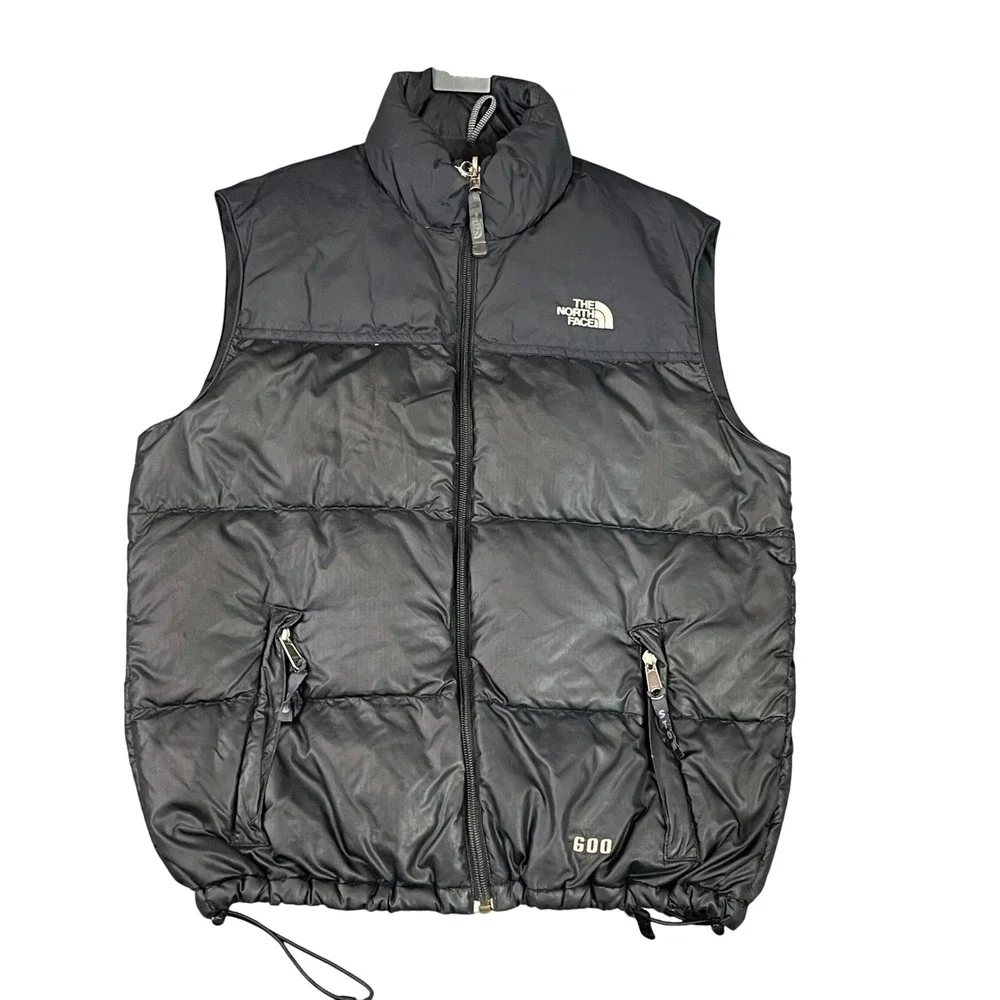 The North Face‎ Puffer Vest Kids M Black 600 Down Insulated Quilted Outerwear